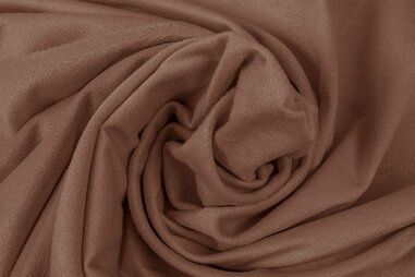 Bruine stoffen - Suedine stof - allegro - bruin - 0256-156