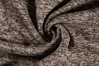 265gr/M² - Tricot stof - sweattricot gemeleerd - beige - 3083-052