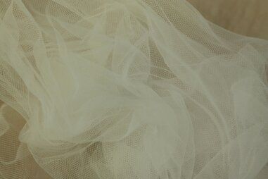 100% polyamide stoffen - Tule stof - breed - ecru - 4700-002