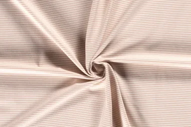 2022 - Tricot stof - gestreept - lichtroze - 18489-111