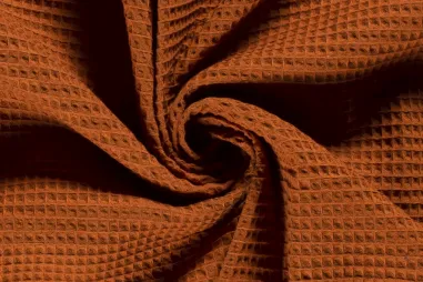 235gr/M² - Katoen stof - wafelkatoen - brique - 2903-056