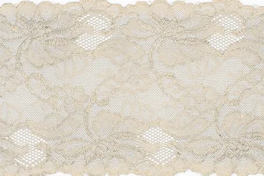 Kant band* - Rekbaar kant 15 cm - offwhite - XLA13-551