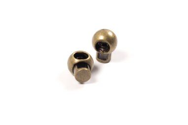 Kordelstopper - Set van 2 koordstoppers - brons - XAC11-576