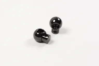 Knopen - Koordstopper - metallic zilver - XAC11-561