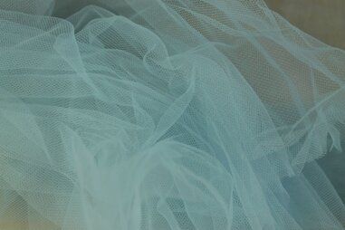 100% polyamide stoffen - Tule stof - breed - lichtblauw - 4700-009