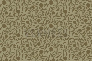 Babykleding stoffen - Katoen stof - cotton satin bloemen lichte stretch - mosgroen - 9433-001