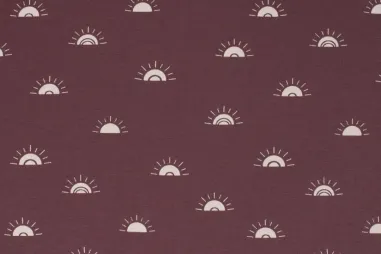 Lila Stoffe - Jerseystoff - Sonnenuntergang - Lila - K10137-450