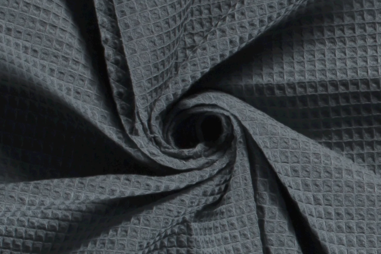 Oeko Tex - Baumwollstoff - Waffelbaumwolle - Indigo - 2903-007