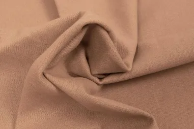 40% viscose, 30% polyester, 25% linnen, 5% katoen stoffen - Linnen stof - recycled linnen - naturel-roze - 0823-091