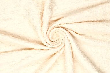 Katoenen stoffen - Katoen stof - smogged embroidery - offwhite - 19551-025