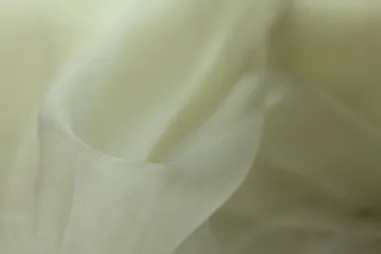 Joggingstof - sweattricot - wit - 997241-000 - Organza stof - ecru - 4455-002