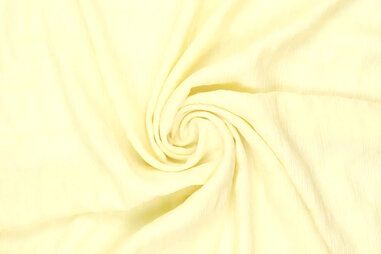 65gr/M² - Polyester stof - crincle fendutti - zacht geel - 19600-583
