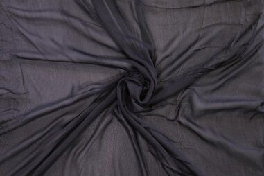 25gr/M² - Zijde stof - chiffon silk - zwart - 499999-999