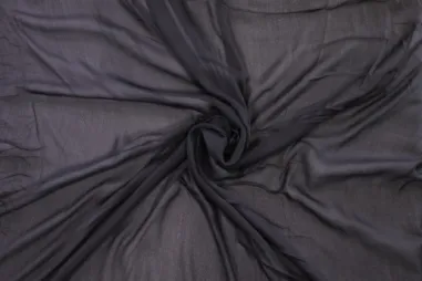 Seide - Seidenstoff - Chiffon Seide - schwarz - 499999-999
