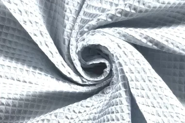 Wafelkatoen stoffen - Katoen stof - wafelkatoen - babyblauw - 2903-002