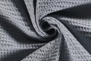 Stoffe - Katoen stof - wafelkatoen - oudblauw - 2903-003