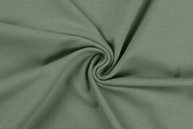 96% katoen, 4% spandex stoffen - Tricot stof - dusty green - 0179-210