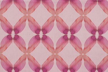 190gr/M² - Katoen stof - digitaal half panama graphic - fuchsia - K67502-170