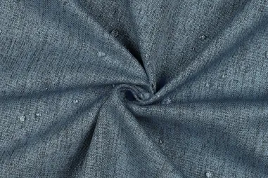 Blau - Polyester stof - outdoor waterproof gemeleerd - blauw - 4234-006