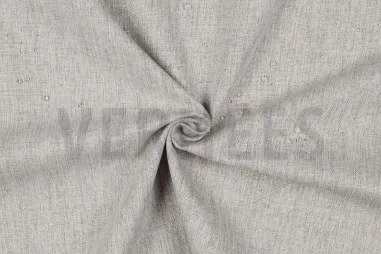 2023 - Polyester stof - outdoor waterproof gemeleerd - licht zand - 4234-009