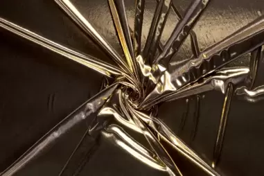 Gold - Rekbaar lamee - goud - 9529-080