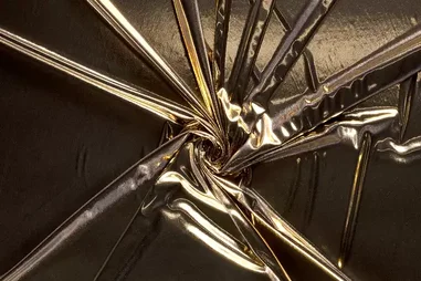 Verzierung - Rekbaar lamee - goud - 9529-080