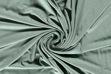 Mintgroene stoffen - Tricot stof - uni - donker mint - 1773-022