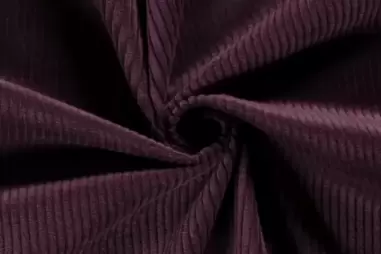 Oeko-Tex stoffen - Ribcord stof - grof - aubergine - 3044-018