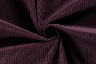 Paarse stoffen - Ribcord stof - grof - aubergine - 3044-018
