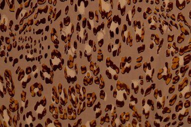 160gr/M² - Tricot stof - panter skin crincle - beige bruin - 17912-178
