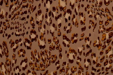 92% polyester, 8% elastan stoffen - Tricot stof - panter skin crincle - beige bruin - 17912-178