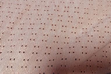 Roze tricot stoffen - Tricot stof - broderie - poederroze - 17649-093