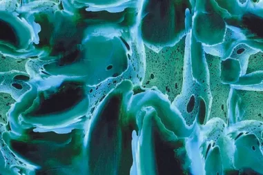 Sportkleidung - Polyester Gewebe - Sportbekleidung - digital abstrakt - dunkelgrün - 20259-028