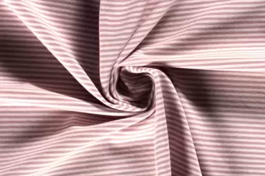 Paarse stoffen - Tricot stof - gestreept - mauve - 18489-43