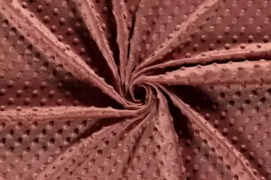 195gr/M² - Polyester stof - Fur Niply roodhout (minky - stof) - 3347-012