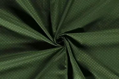 Versiering stoffen - Katoen stof - kerst katoen stipjes - groen - 12700-025