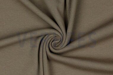 240gr/M² - Tricot stof - ribtricot - taupe - 21/1072-057