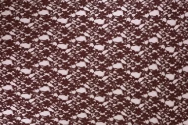 72% katoen, 28% nylon stoffen - Spitze - Blumen - braun - 470000-361