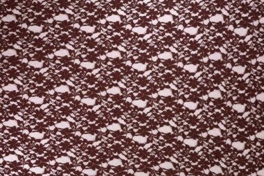 Dunkelrot - Spitze - Blumen - braun - 470000-361