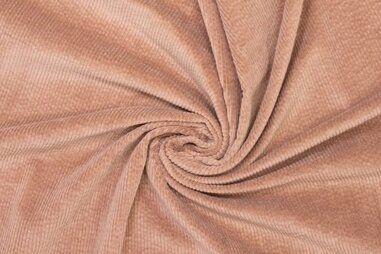 365gr/M² - Tricot stof - bubble wash corduroy - caramel - 997383-326