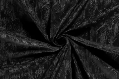 Kunstleer stoffen - Polyester stof - stretch leer - abstract - zwart - 20223-069
