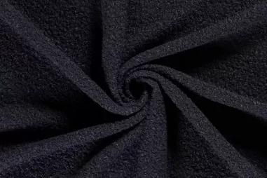 Marineblauwe stoffen - Gebreide stof - boucle - marine - 20057-008