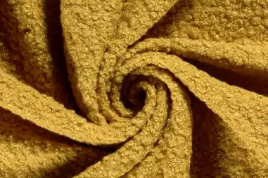 Strickstoffe - Gebreide stof - boucle - oker - 20057-034