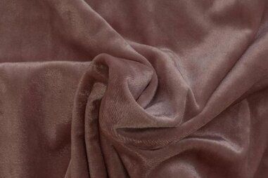 Feeststoffen - Velours stof - velvet crushed - oud roze - 0668-820