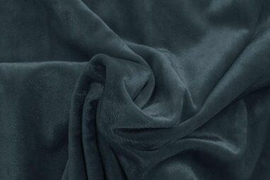 Feestkleding stoffen - Velours stof - velvet crushed - blauw - 0668-695