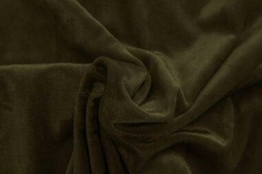 Moosgrün - Velours - velvet crushed - moosgrün - 0668-215