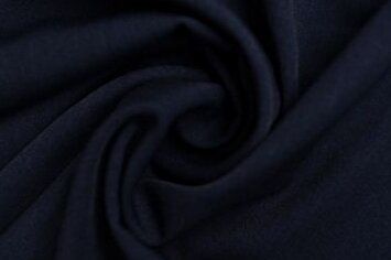 265gr/M² - Polyester stof - stretch gabardine Colombo - donkerblauw - 0135-695