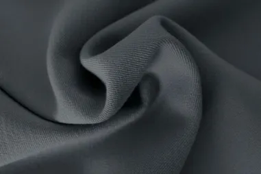 265gr/M² - Polyester stof - stretch gabardine Colombo - donkergrijs - 0135-990