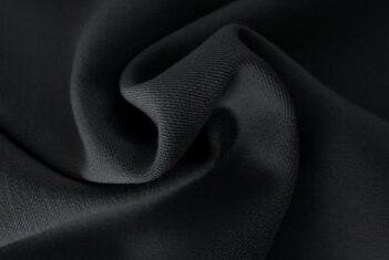 265gr/M² - Polyester stof - stretch gabardine Colombo - zwart - 0135-999