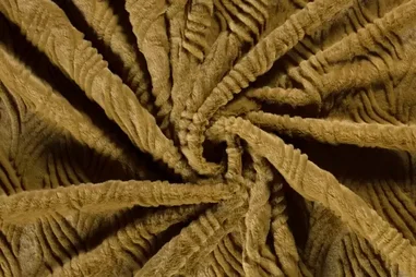 Uitverkoop - Bont stof - imitatie bont - abstract - camel - 20245-253